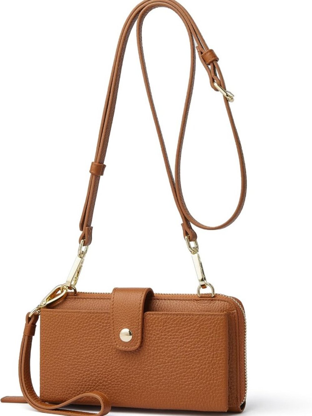 Stylish Small Leather Crossbody Wallet & Phone Purse for Women - Versatile